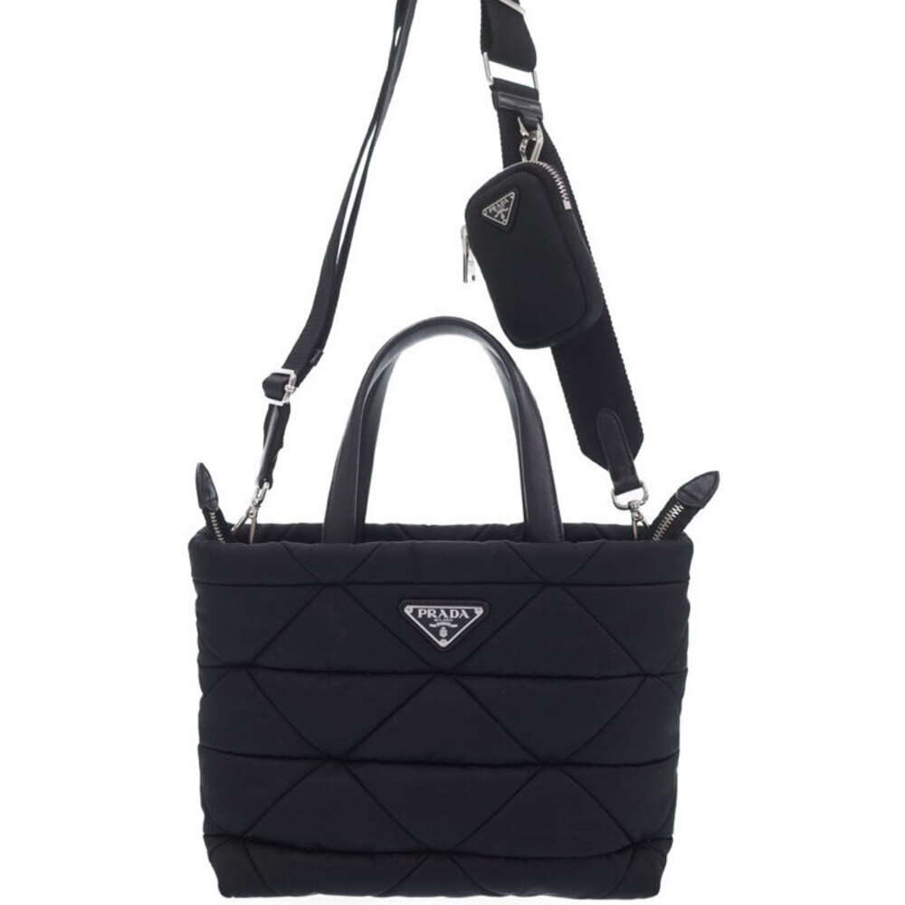 Prada Tote ReNylon Padded quilted Bag Black - Picture 2 of 5